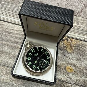 Vintage Endura "Tuffy" Pocket Watch - Made in Great Britain No Glass Not Tested